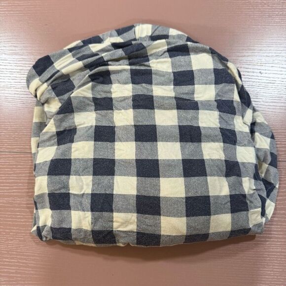Kate Quinn Blue Gingham Crib Sheet - Picture 1 of 3